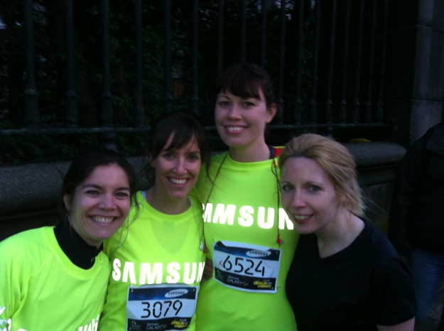 Very lucky to have found some women to run with!  Jean, Rita and Ruth