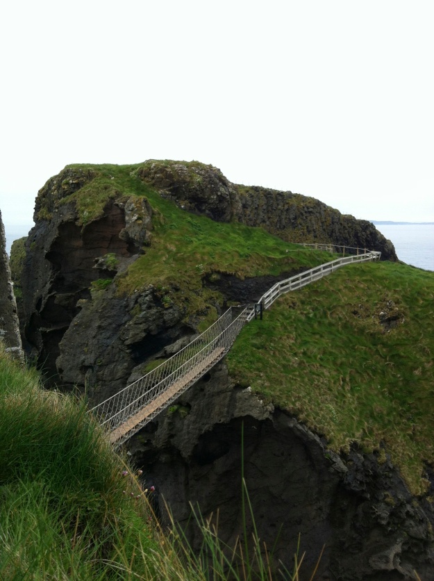 Carrick-a-Rede Rope Bridge Fisherman used the bridge to access island of Carrickarede for great fishing!